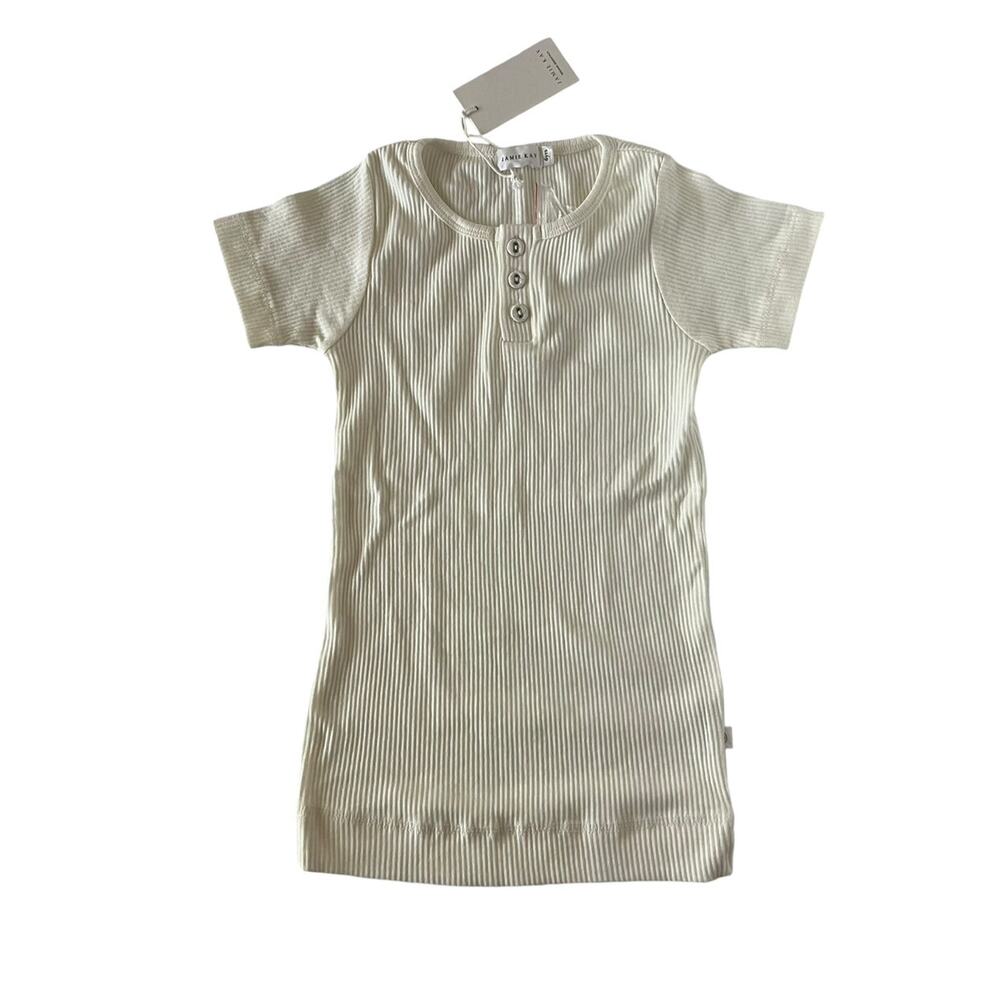 NEW Jamie Kay Ribbed Modal Henley Tee